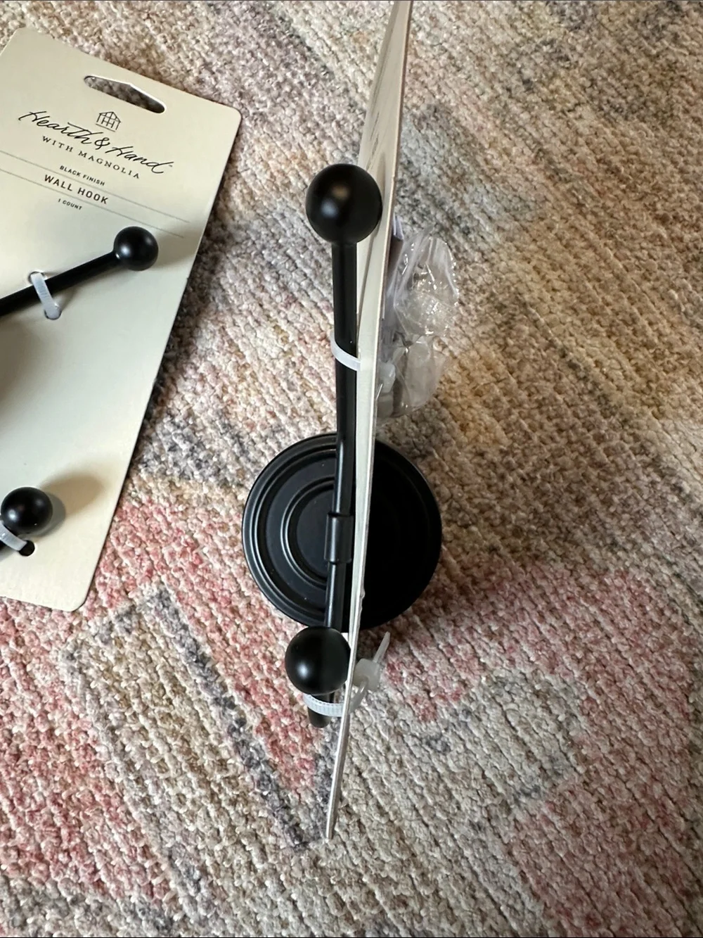 Hearth & Hand with Magnolia- Black Wall Hooks (set of 4)